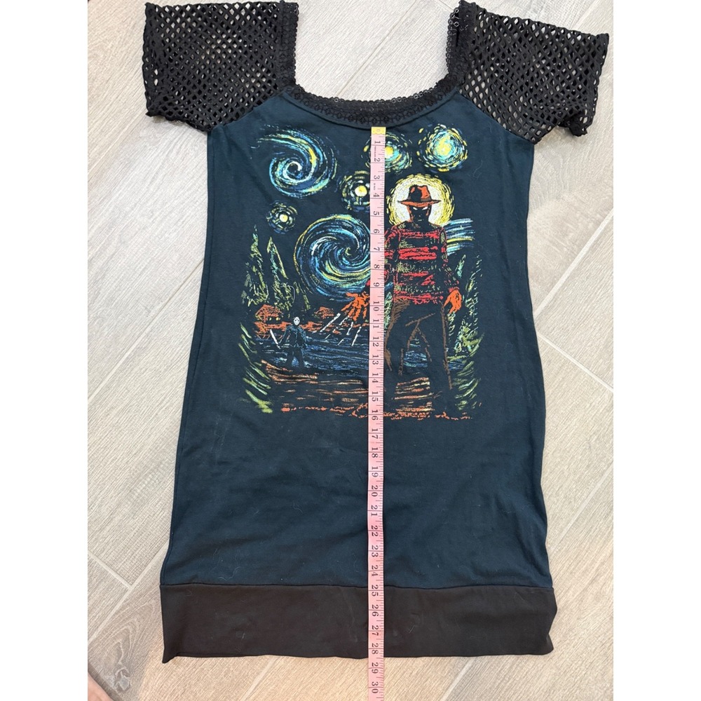CUSTOM STARRY NIGHT SHIRT DRESS? Women's Freddy Krueger t-shirt SEE MEASUREMENTS - Picture 12 of 12